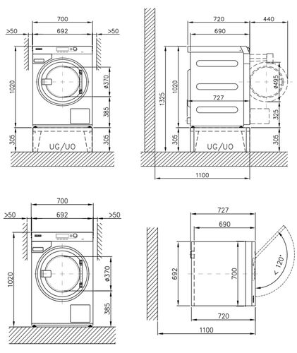 Стиральная машина Miele PW6080 сл. клапан, сталь 516080X4RU