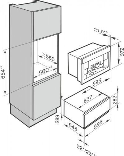 Шкаф для подогрева посуды Miele ESW 6229 OBSW