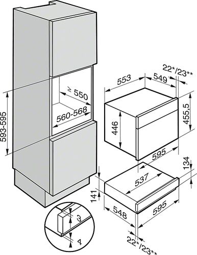 Шкаф для подогрева посуды Miele ESW 6114 EDST/CLST