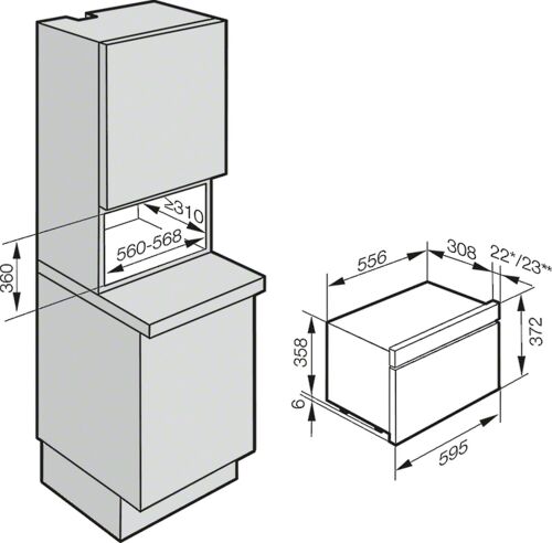 Встраиваемая пароварка Miele DG 6030 EDST/CLST